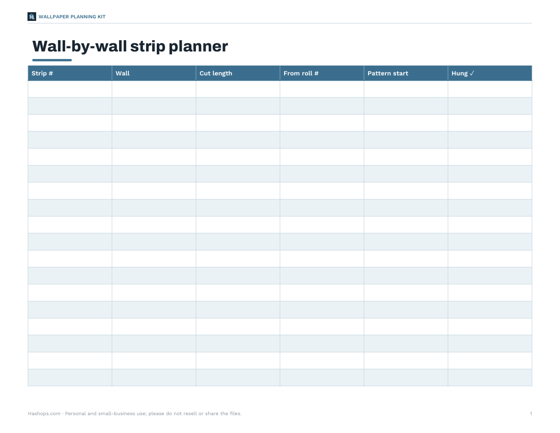 Preview of the first page of Strip planner (PDF)